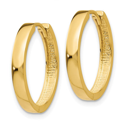 14K Gelbgold Klappbar Creolen