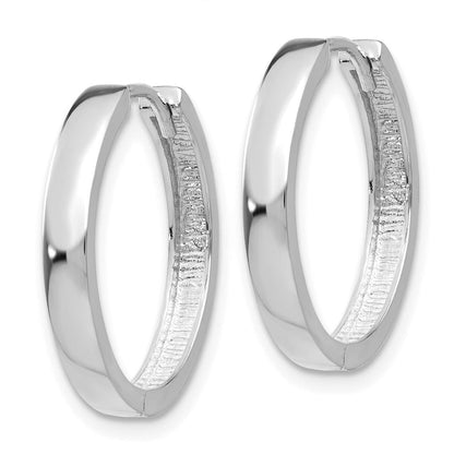 14K Weißgold Klappbar Ohrringe