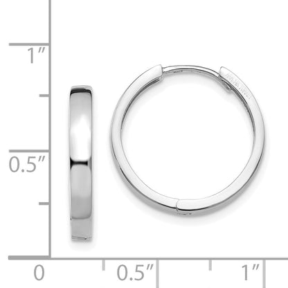 14K Weißgold Klappbar Ohrringe