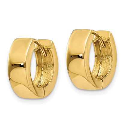14K Gelbgold Klappbar Creolen