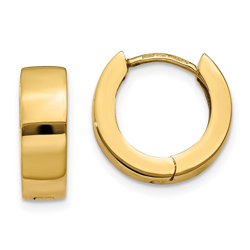14K Gelbgold Klappbar Creolen
