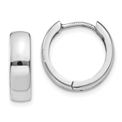 14K Weißgold Klappbar Ohrringe