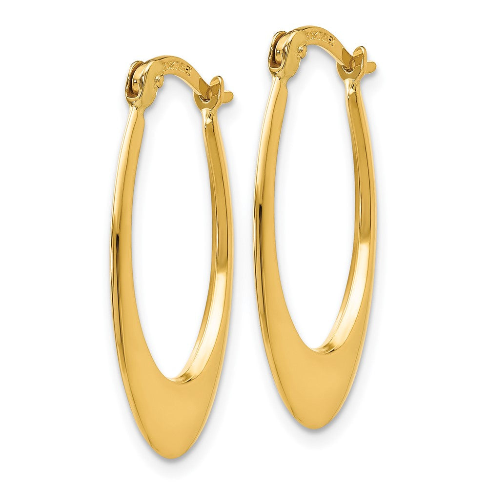 14K Gelbgold Poliert Creolen