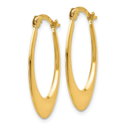 14K Gelbgold Poliert Creolen