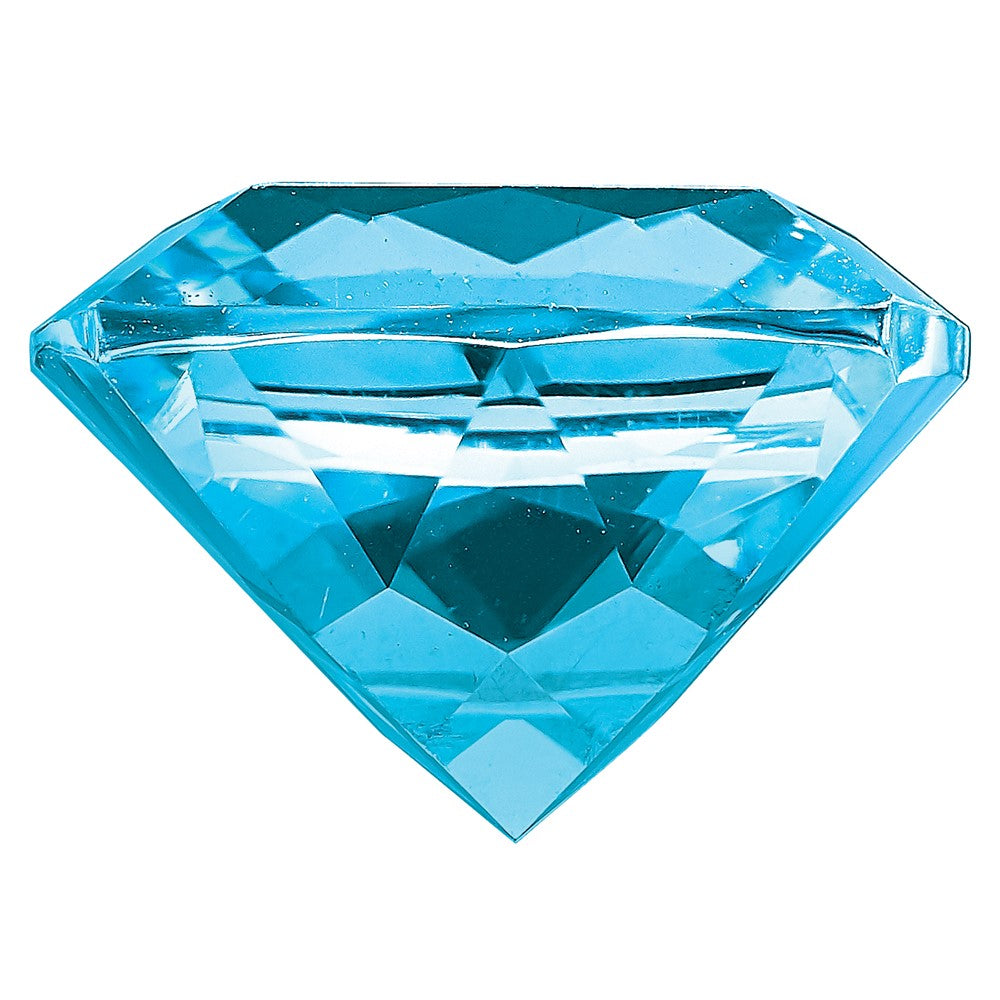 Edelstein Eis Blau Passion Topas 8x6mm Antik Lang Kissen