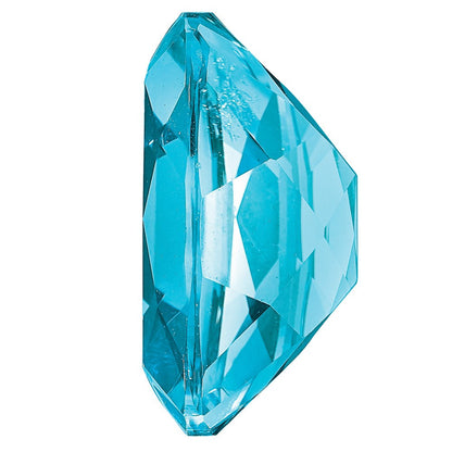 Edelstein Paraiba Passion Topas 9x7mm Antik Lang Kissen