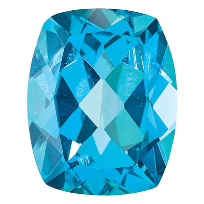 Edelstein Paraiba Passion Topas 9x7mm Antik Lang Kissen