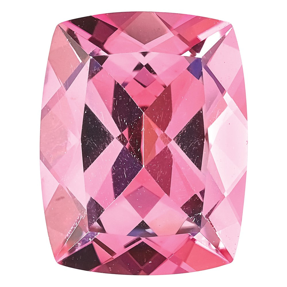 Edelstein Baby Rosa Passion Topas 10x8mm Antik Lang Kissen