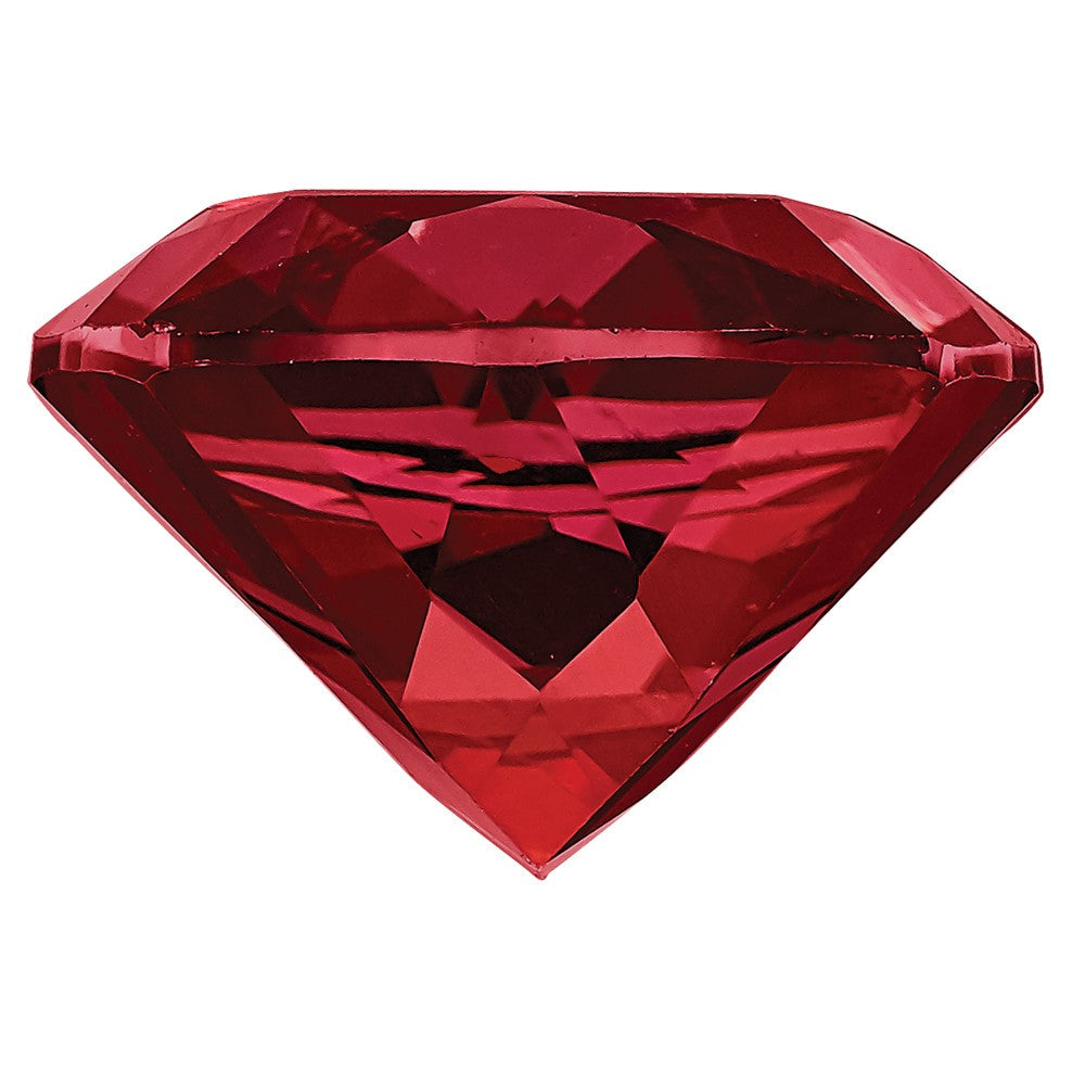 Edelstein Blazing Rot Passion Topas 9x7mm Antik Lang Kissen