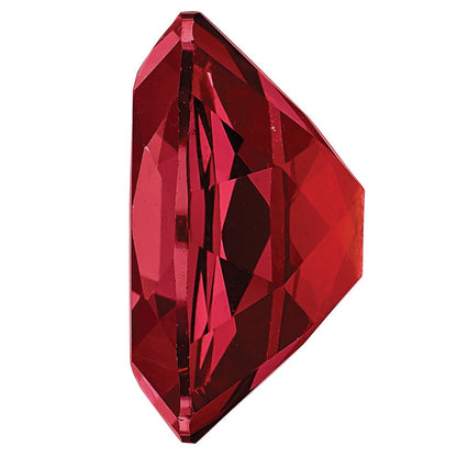 Edelstein Blazing Rot Passion Topas 10x8mm Antik Lang Kissen