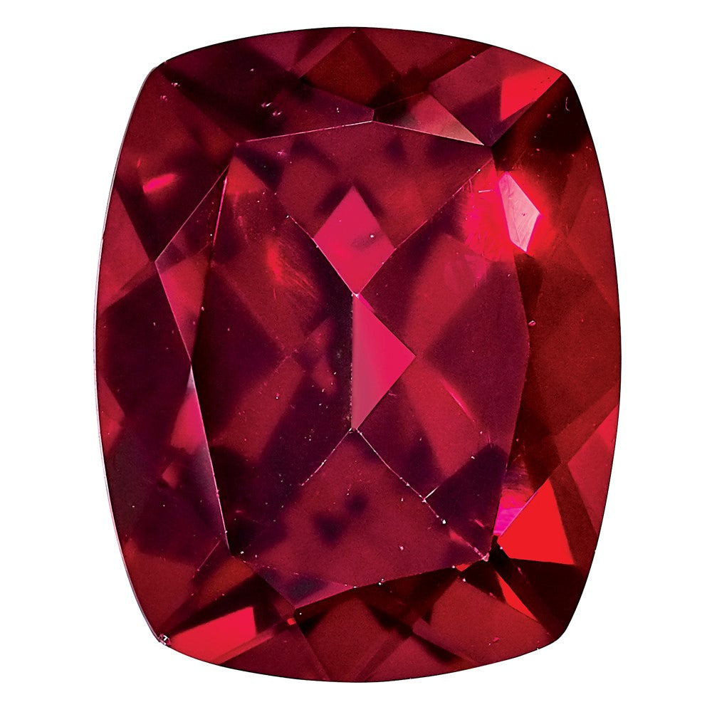 Edelstein Blazing Rot Passion Topas 8x6mm Antik Lang Kissen