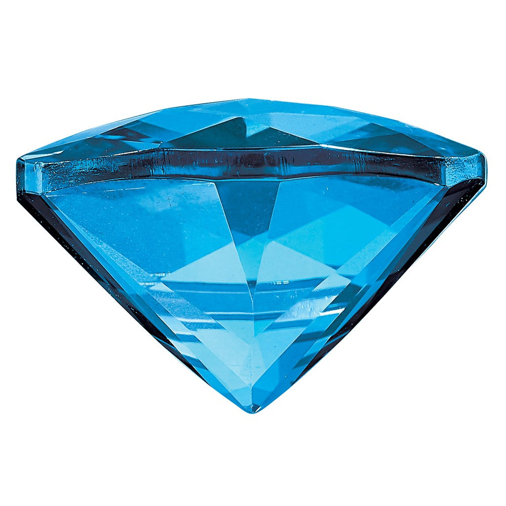 Edelstein Kashmir Blau Passion Topas 6mm Antik Kissen Schachbrett