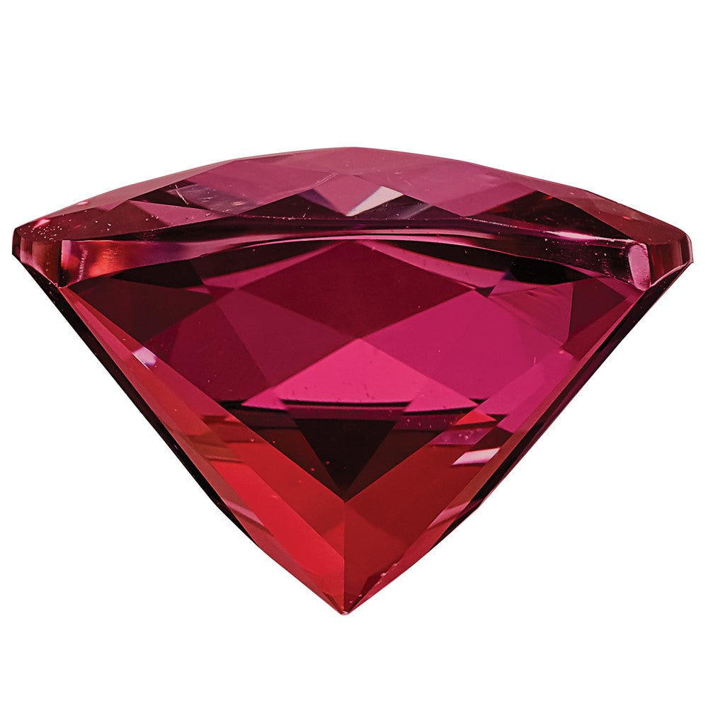 Edelstein Blazing Rot Passion Topas 6mm Antik Kissen Schachbrett