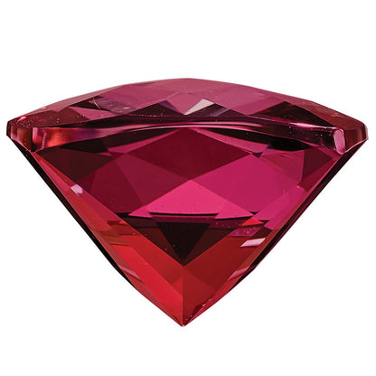 Edelstein Blazing Rot Passion Topas 5mm Antik Kissen Schachbrett
