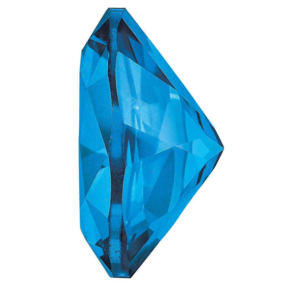 Edelstein Kashmir Blau Passion Topas 9x7mm Oval