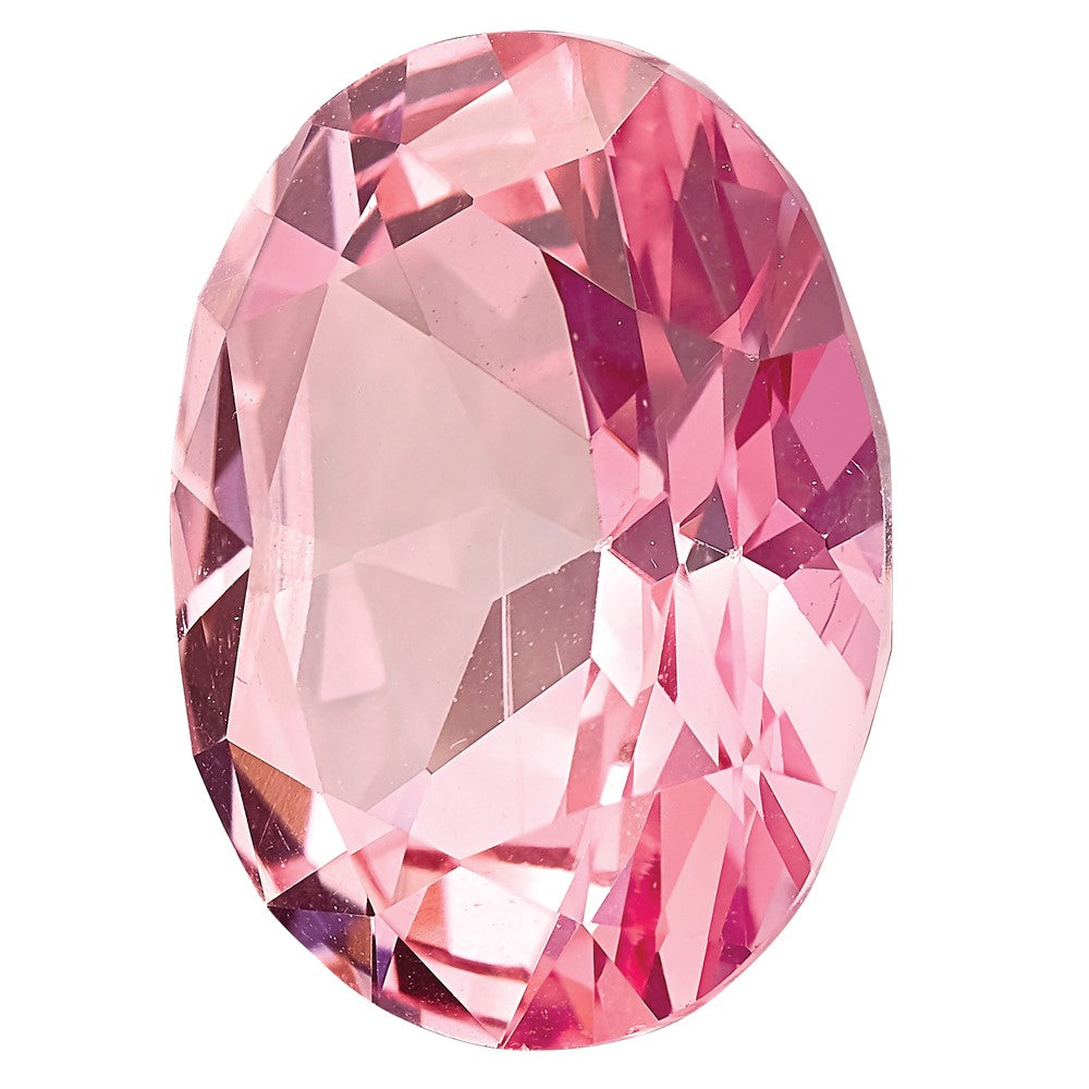 Edelstein Baby Rosa Passion Topas 12x10mm Oval