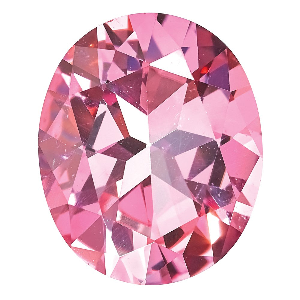 Edelstein Baby Rosa Passion Topas 12x10mm Oval