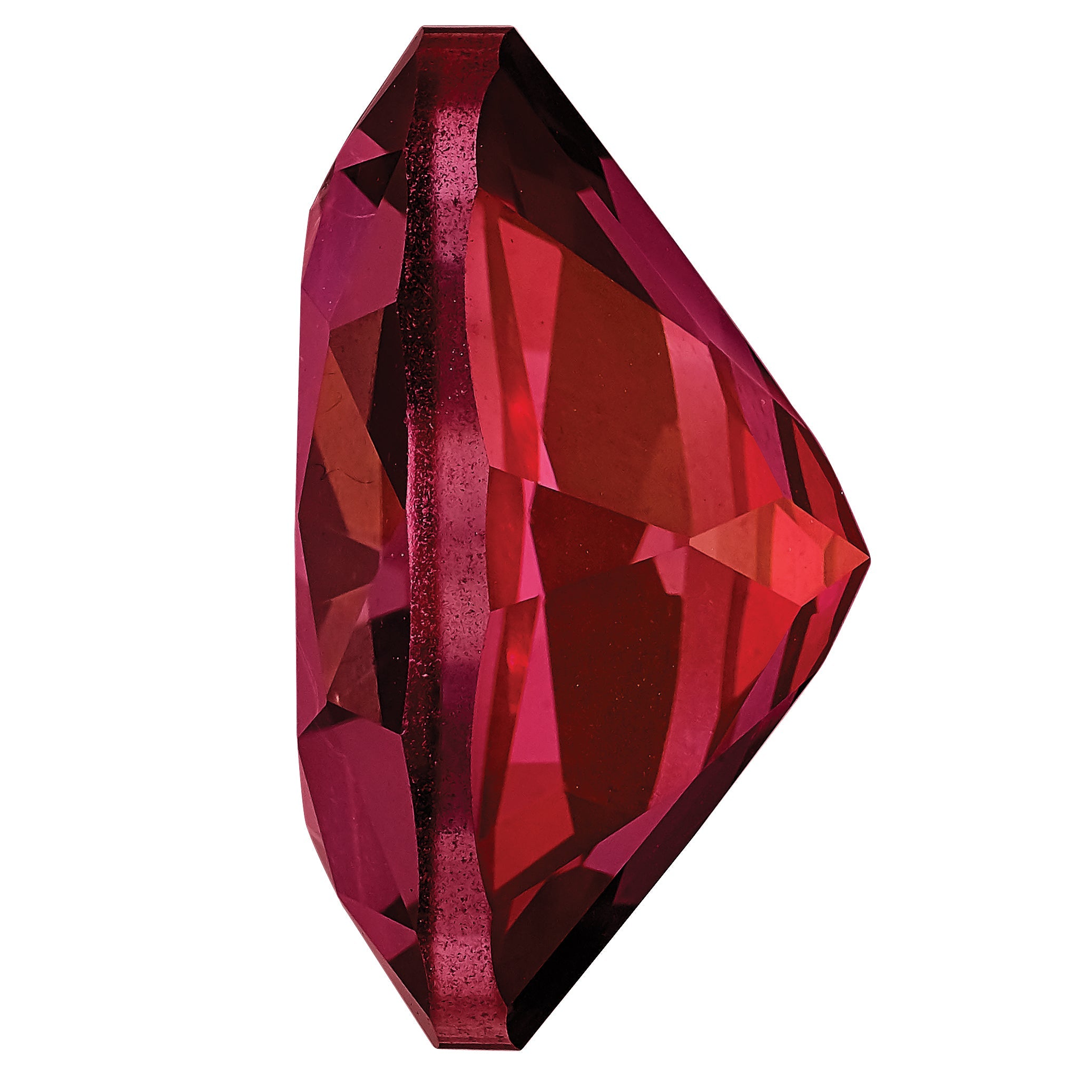 Edelstein Blazing Rot Passion Topas 5x3mm Oval