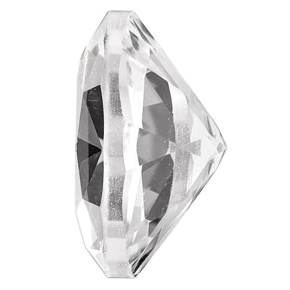 Edelstein Weiß Passion Topas 12x10mm Oval