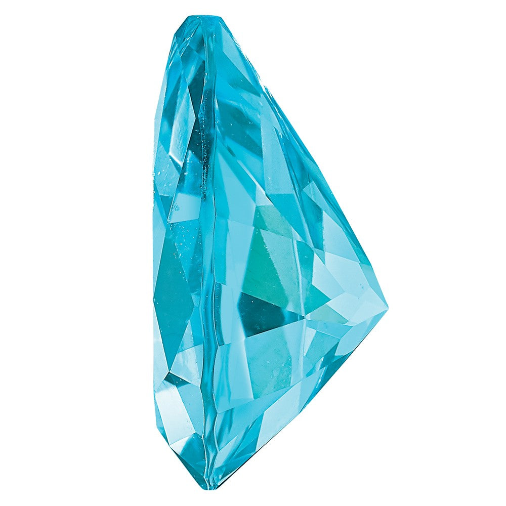 Edelstein Paraiba Passion Topas 10x7mm Tropfen