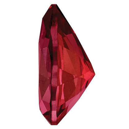 Edelstein Blazing Rot Passion Topas 10x7mm Tropfen