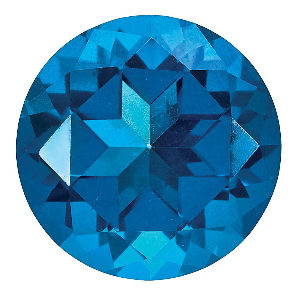 Edelstein Kashmir Blau Passion Topas 6mm Rund