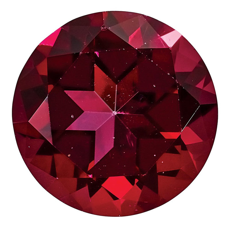 Edelstein Blazing Rot Passion Topas 2.5mm Rund