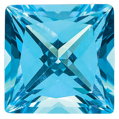 Edelstein Eis Blau Passion Topas 6mm Princess