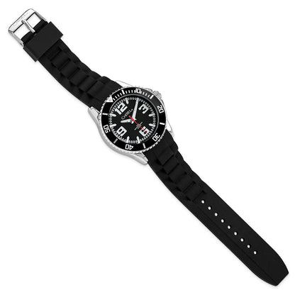 Non Metal Herren Chisel 44mm Schwarz Silicone Strap Uhr