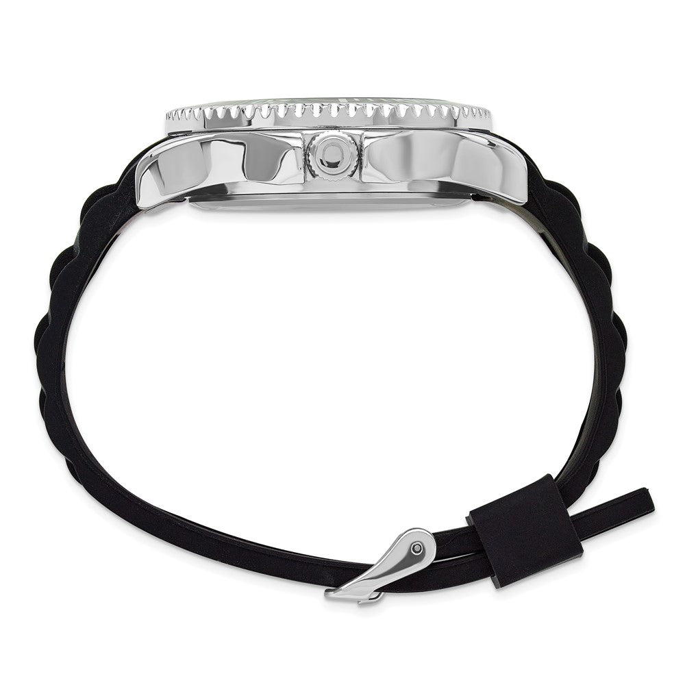 Non Metal Herren Chisel 44mm Schwarz Silicone Strap Uhr
