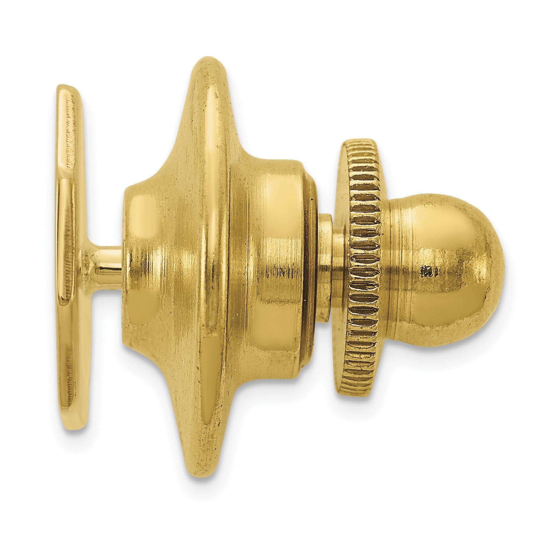 14K Gelbgold Herren Rectangular Octagon Krawatten Tac