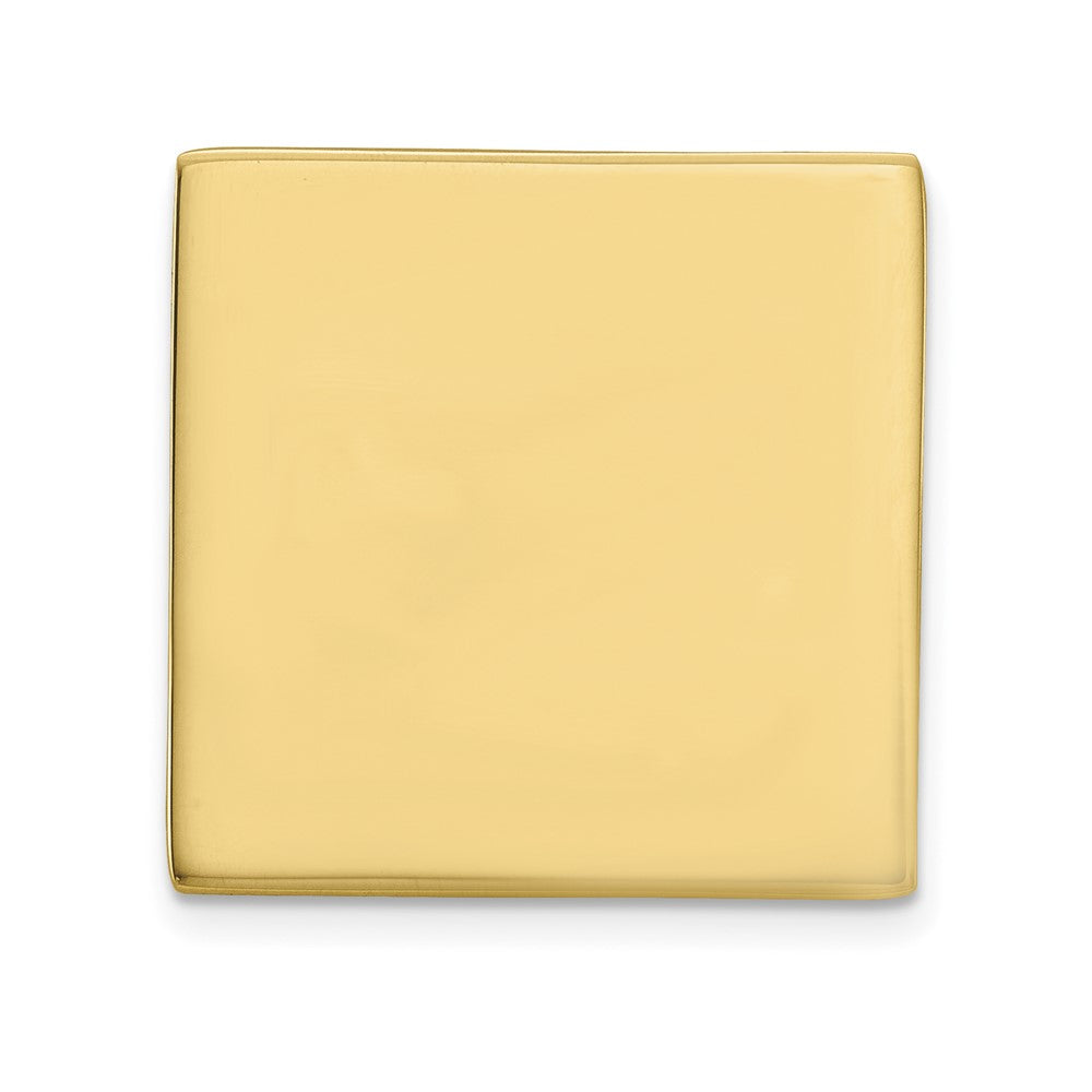 14K Gelbgold Herren Quadratisch Krawatten Tac