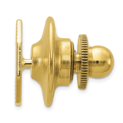 14K Gelbgold Herren Octagonal Gerillt Krawatten Tac