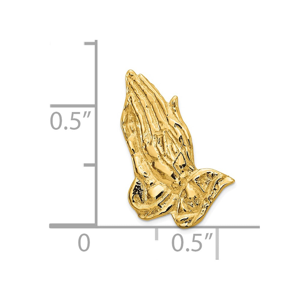 14K Gelbgold Betend Hands Krawatten Tac