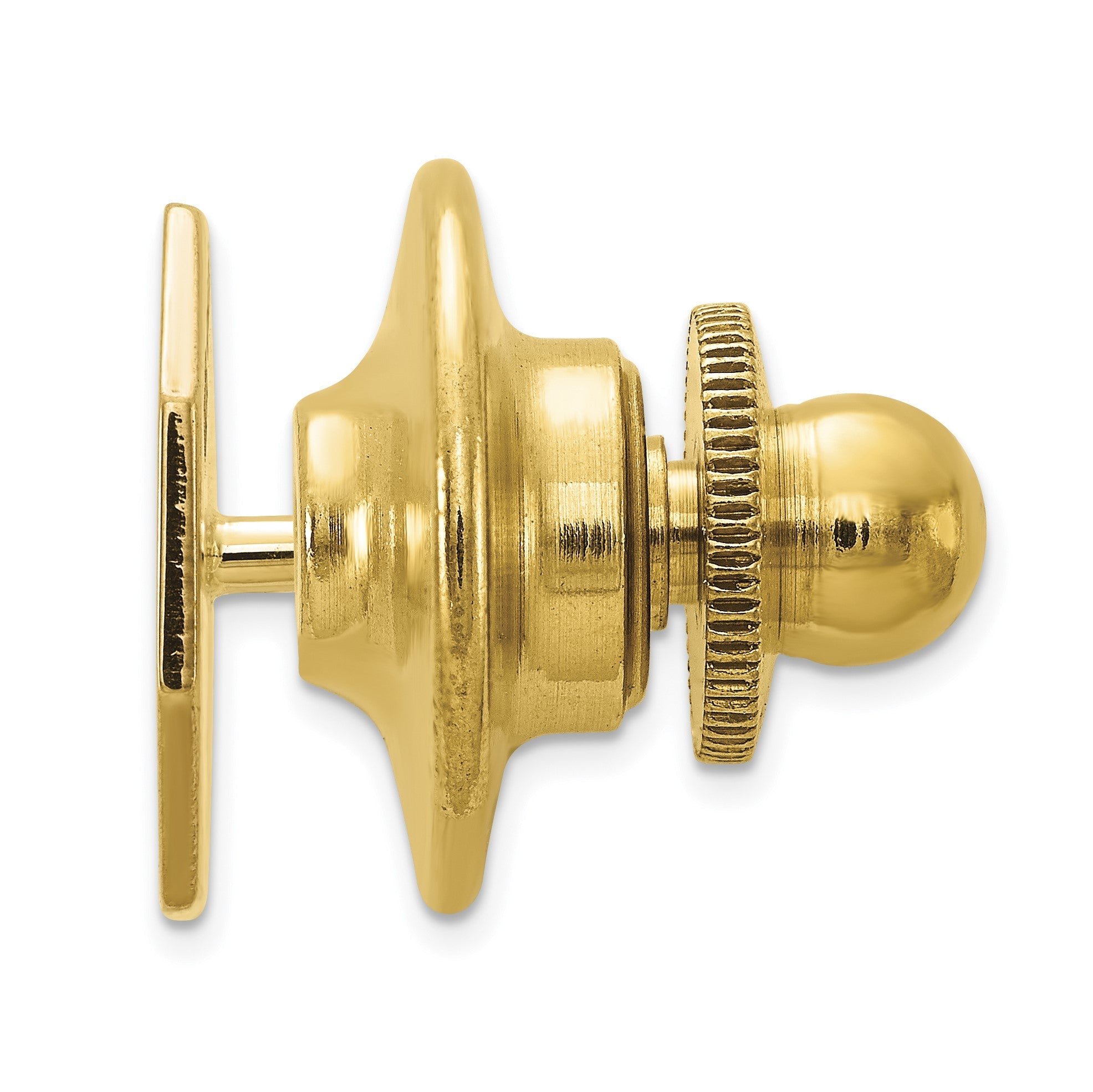 14K Gelbgold Herren Octagonal Krawatten Tac