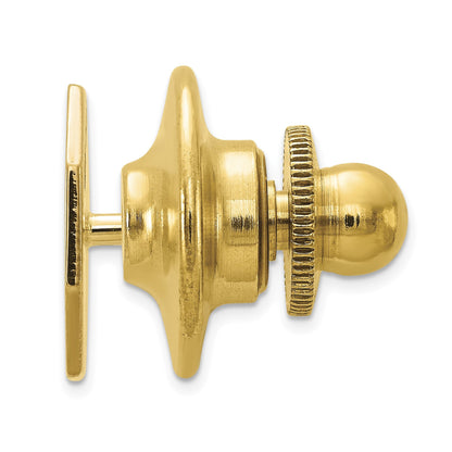 14K Gelbgold Herren Octagonal Krawatten Tac