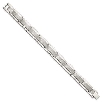 8.5 Zoll Chisel Tungsten Poliert und Satiniert 8.25 Armband