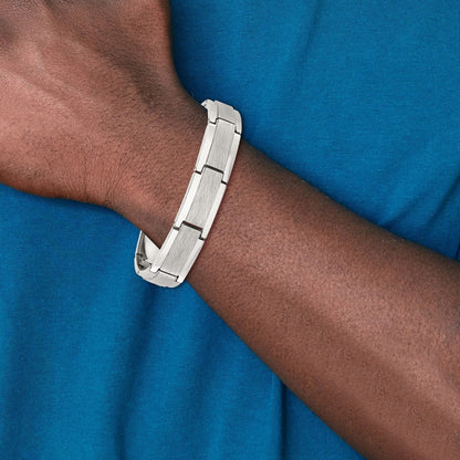 8.5 Zoll Chisel Tungsten Poliert und Satiniert 8.25 Armband