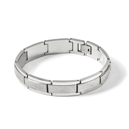 8.5 Zoll Chisel Tungsten Poliert und Satiniert 8.25 Armband