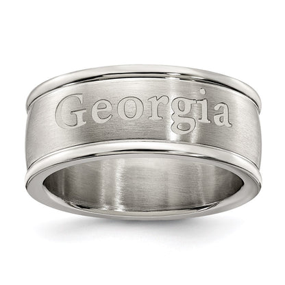Edelstahl Universität Of Georgia Logo Ring