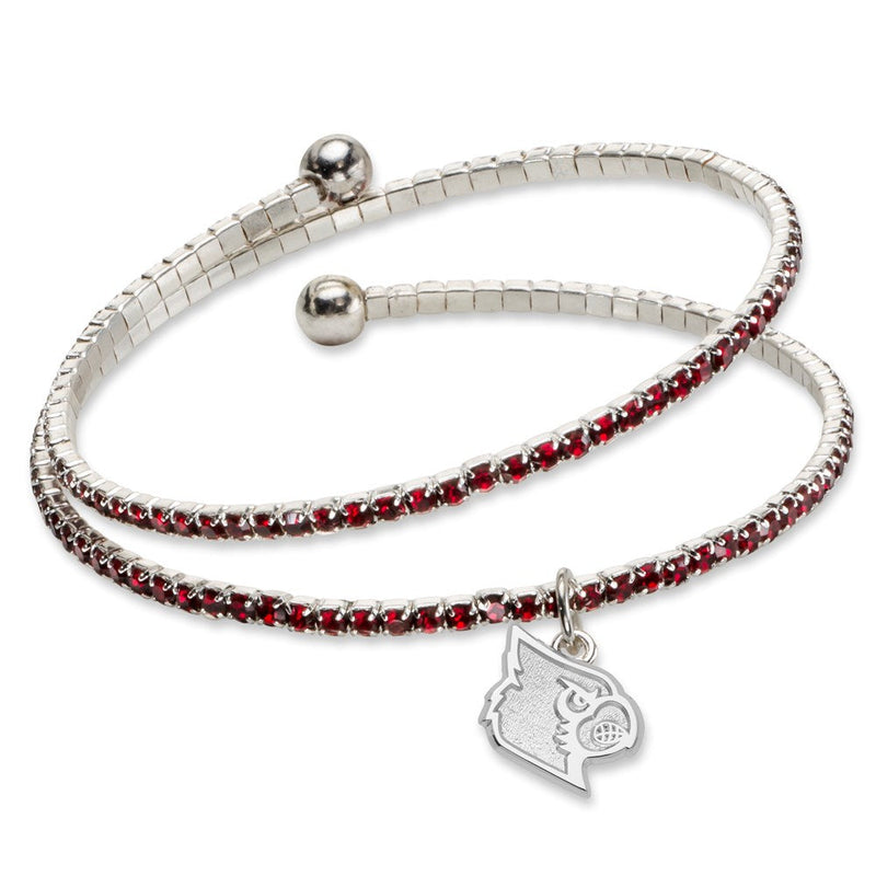 Messing/white Universität Of Louisville Amped Logo Kristall Armband