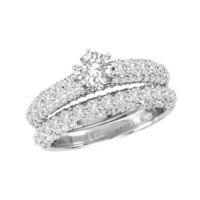1,75 ct. Diamant-Braut-Set in 14K Weißgold