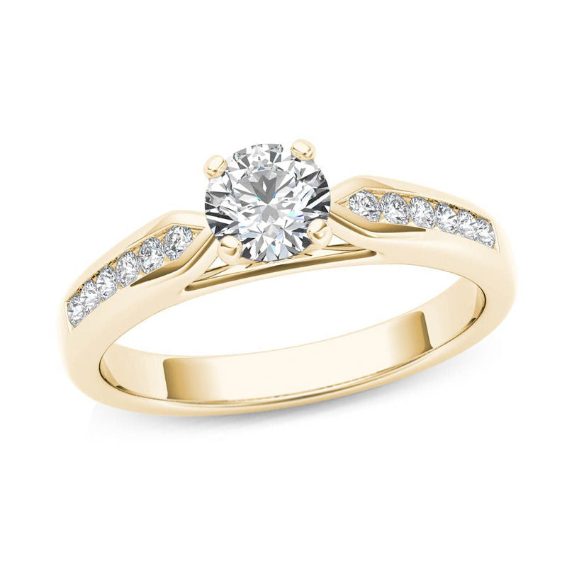 Verlobungsring mit 0,625 ct. Diamanten in 14K Gold