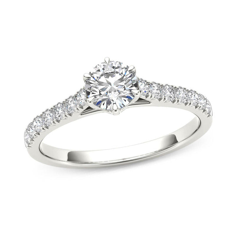 0,75 ct. Diamant-Verlobungsring aus 14K Weißgold