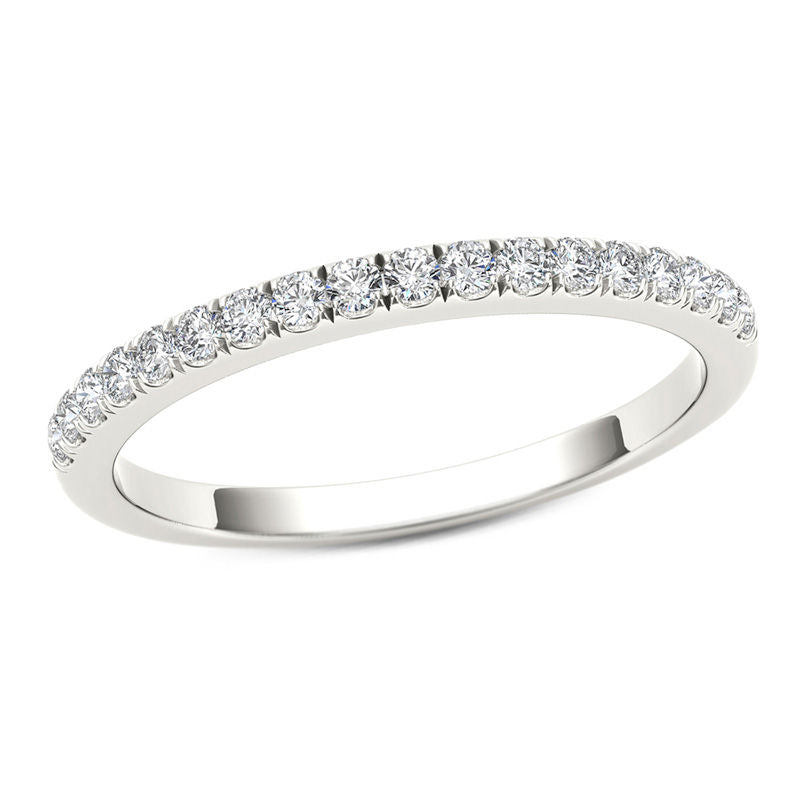 0.33 ct. Gesamtgewicht Diamant Ehering in 10K Weißgold