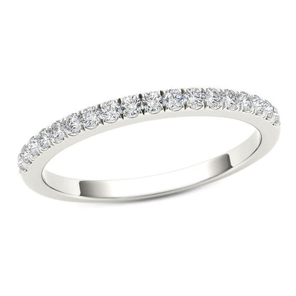 0.33 ct. Gesamtgewicht Diamant Ehering in 10K Weißgold