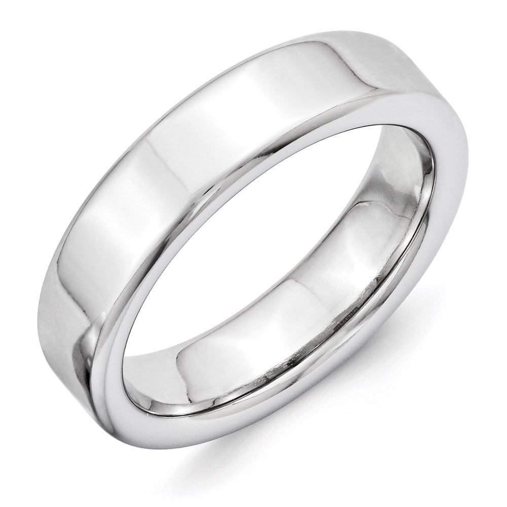 Vitalium Flach Poliert 6mm Ring