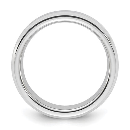 Vitalium Kreuz Satiniert Mittig 6mm Abgeschrägt Kante Ring