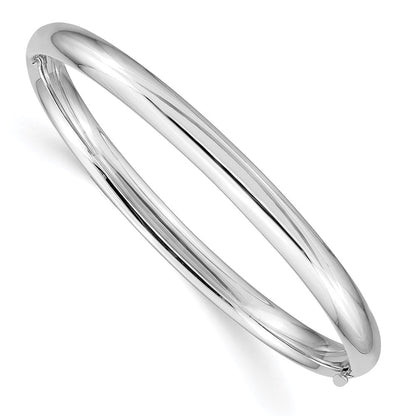 14K Weißgold 3/16 Weißgold Klappbar Baby Armreif