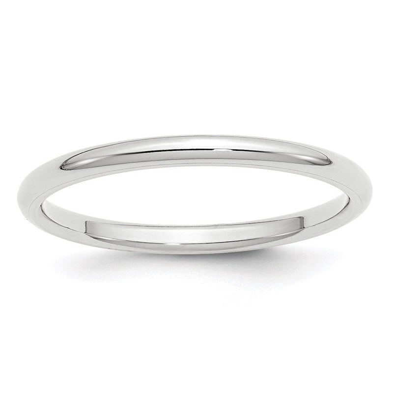 18K Weißgold 2mm Standard Weight Komfort-Passform Ehering Ring
